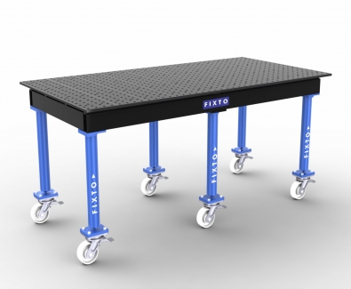 FIXTO Modular Welding Table with wheels