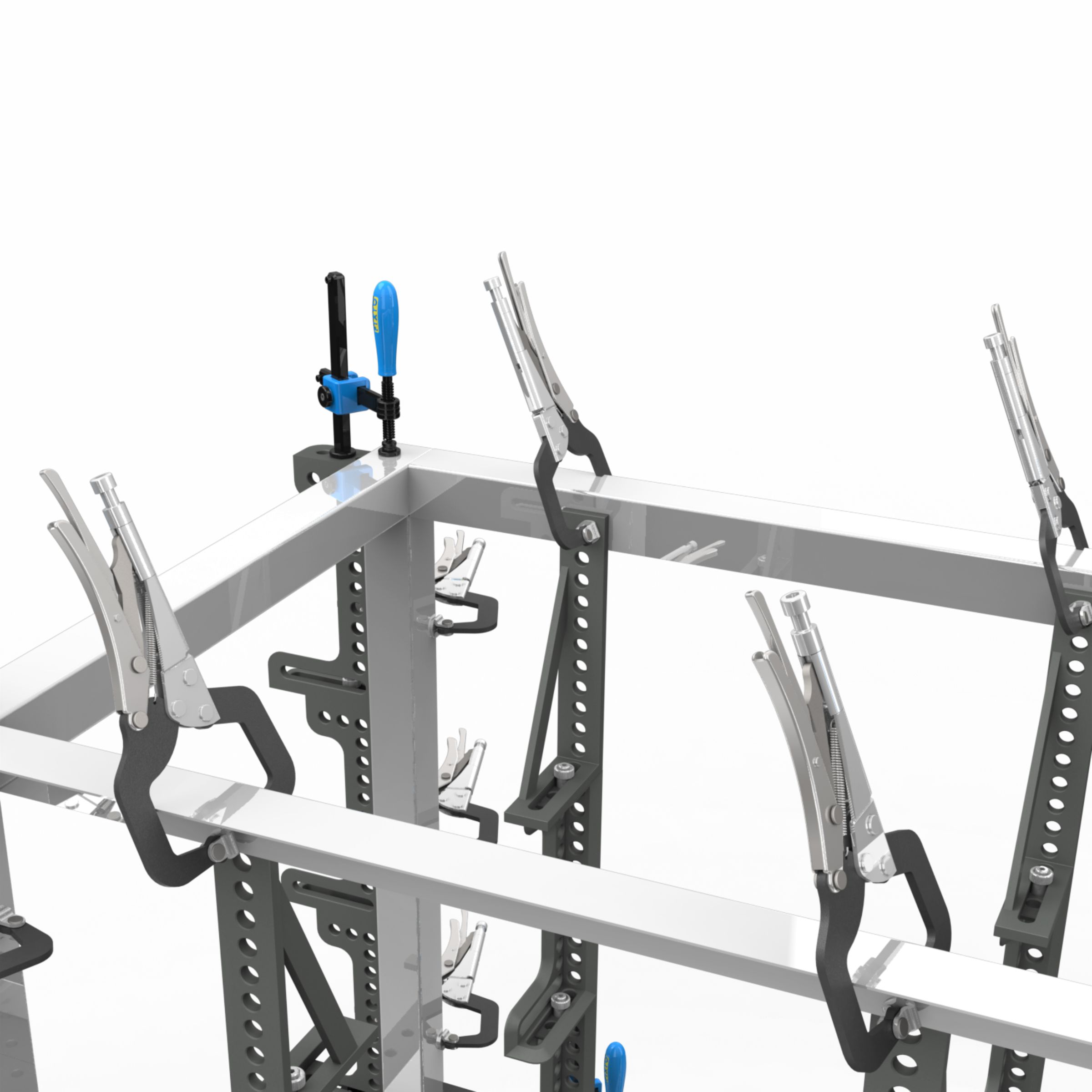 D16 2D SLOTTED MODULAR WELDING TABLE